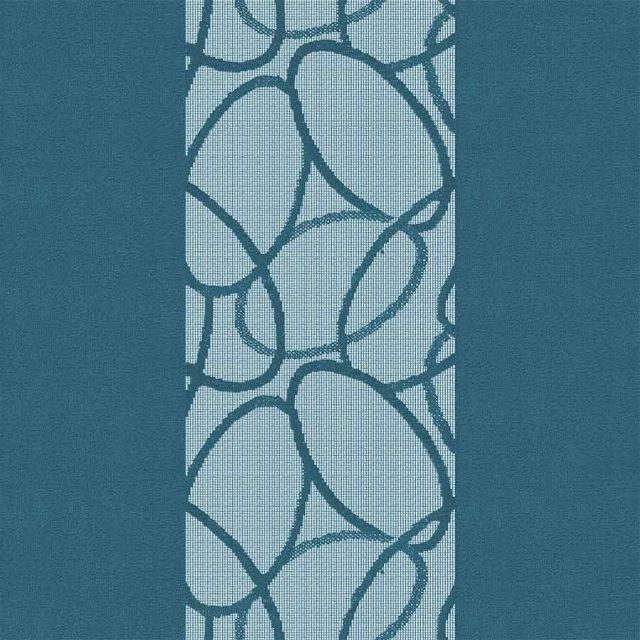Oval Teal Vertex Blind